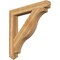 Ekena Millwork Funston Arts & Crafts Rough Sawn Bracket, Western Red Cedar, 6"W x 48"D x 48"H BKT06X48X48FST03RWR - alternate 1